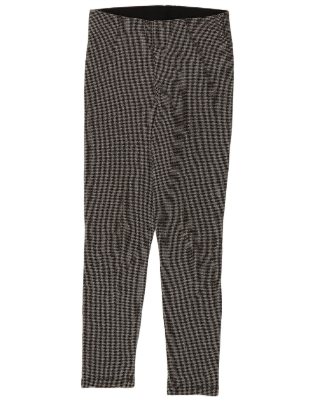 Leggings slim fit da donna Zara UK 14 grande pied de poule grigio