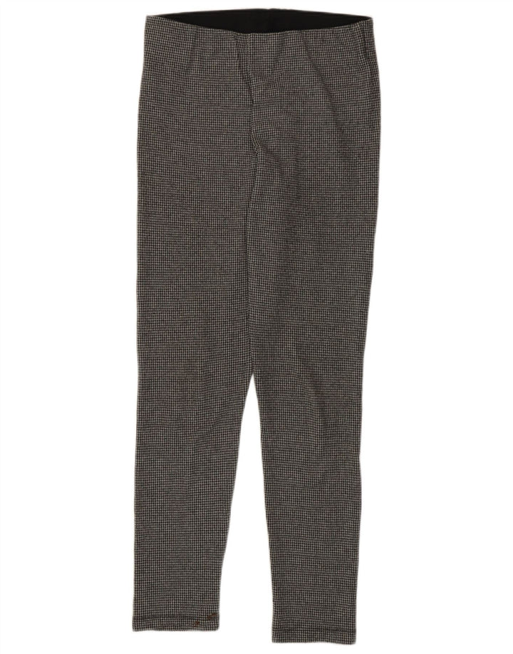 Leggings slim fit da donna Zara UK 14 grande pied de poule grigio