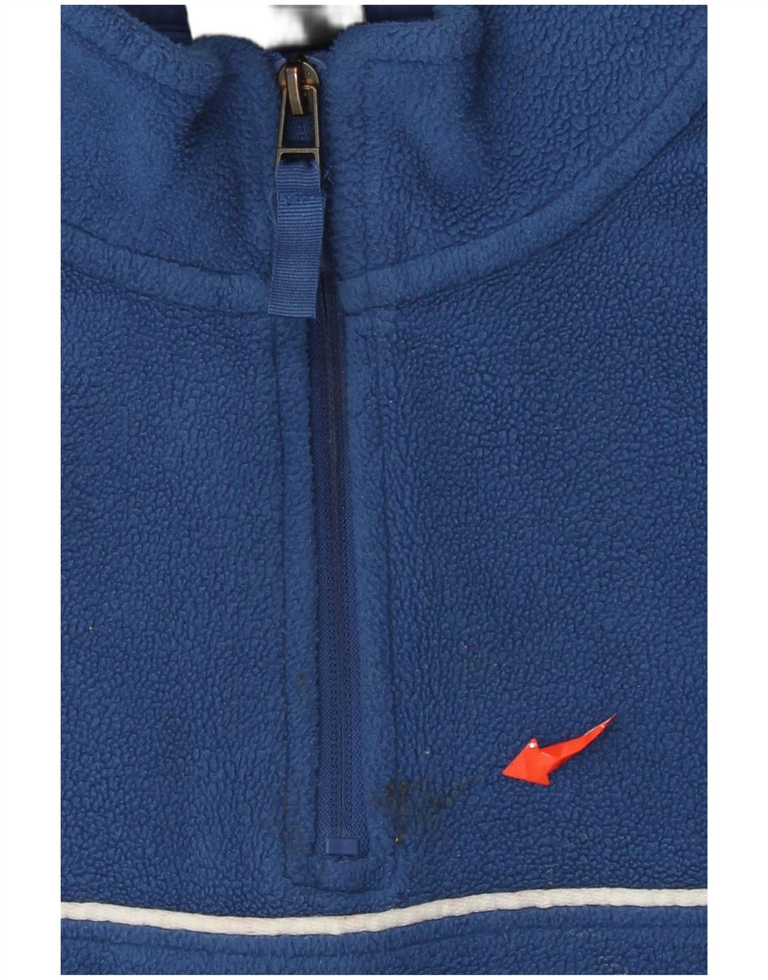 Umbro Maglione in pile con collo con zip grafica da uomo, grande poliestere blu