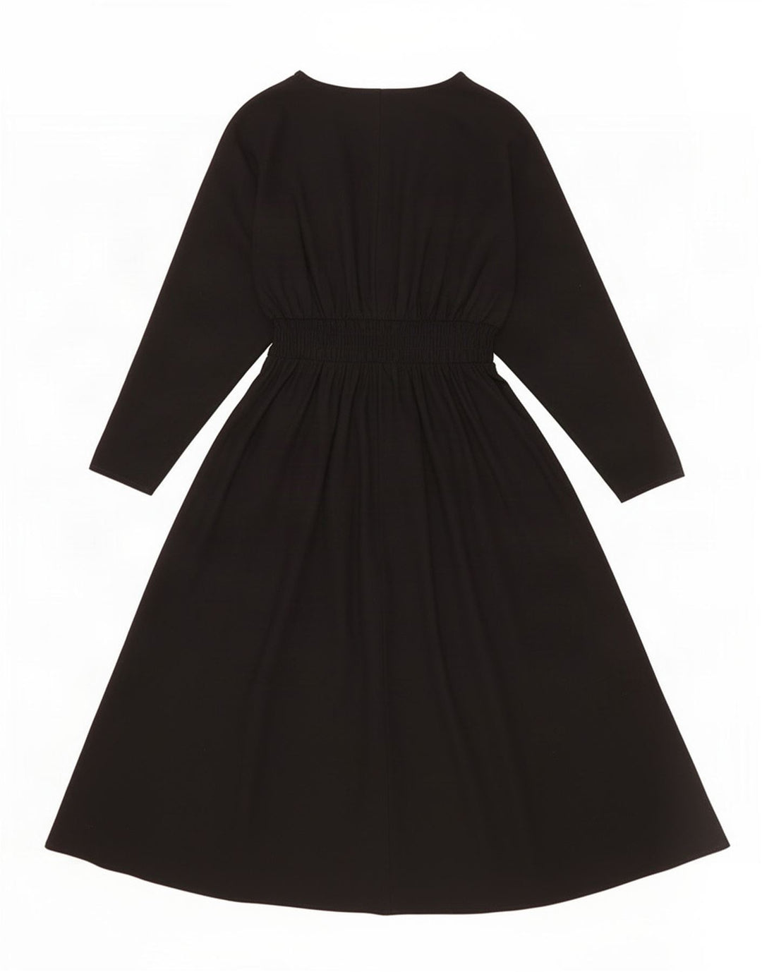 Abito lungo Zara da donna con maniche a 3/4 UK 14 poliestere nero medio
