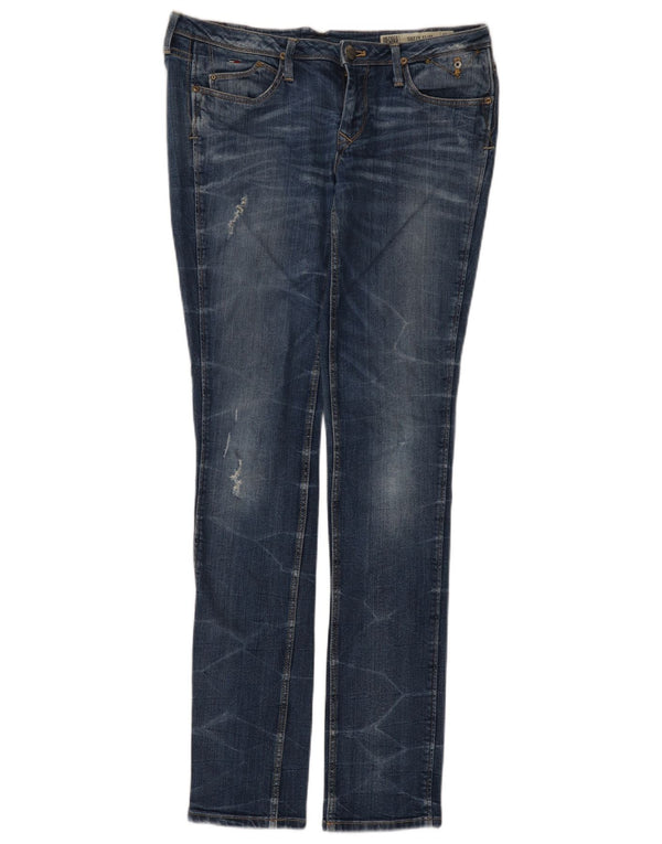Jeans slim invecchiati Suzzy a vita bassa da donna Tommy Hilfiger W28 L34 Blu