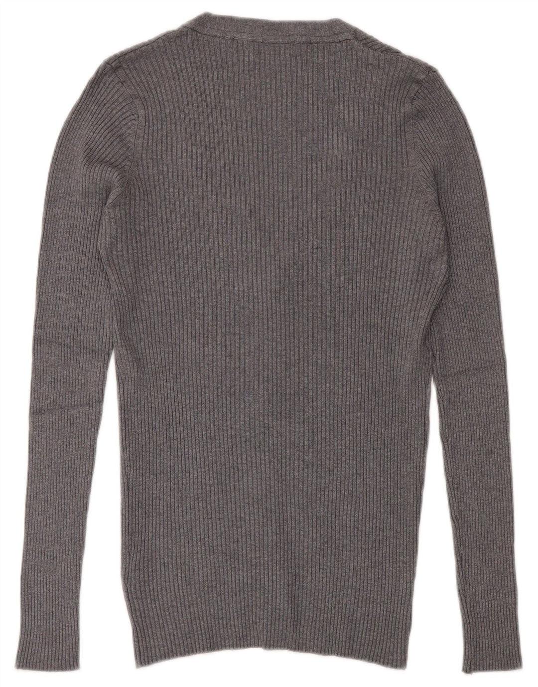 Maglione Cardigan Uomo Zara Viscosa Grigio Medio