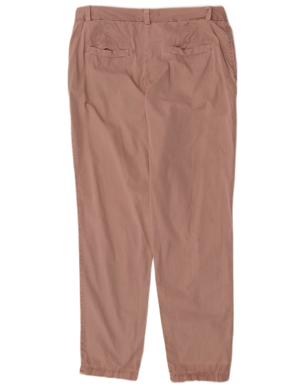 Pantaloni chino affusolati da donna Marks & Spencer UK 12 medi W30 L28 Rosa