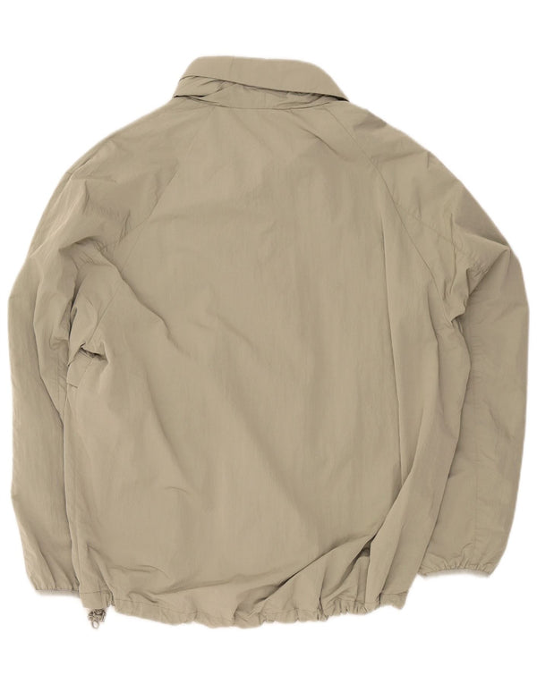 Giacca anorak da uomo vestibilità ampia Zara UK 36 piccola poliestere kaki