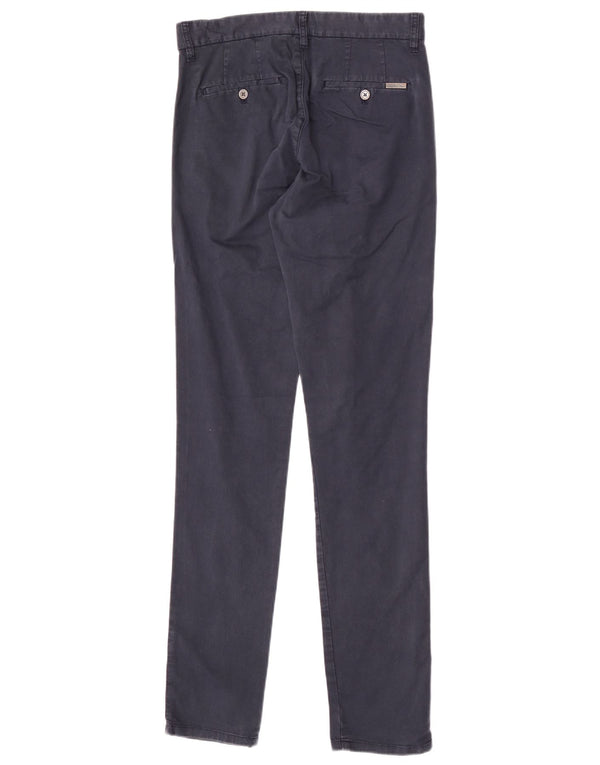 Pantaloni chino slim da uomo Calvin Klein W28 L32 cotone blu navy