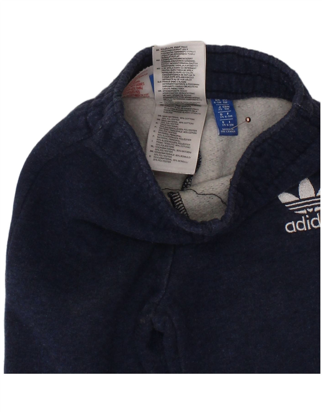 Pantaloni da tuta da jogging ADIDAS per neonato con grafica 6-9 mesi blu navy