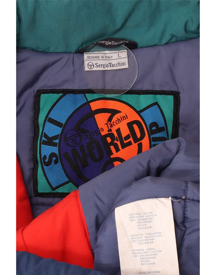 Giacca da sci da uomo Sergio Tacchini UK 40 Large multicolore Colourblock