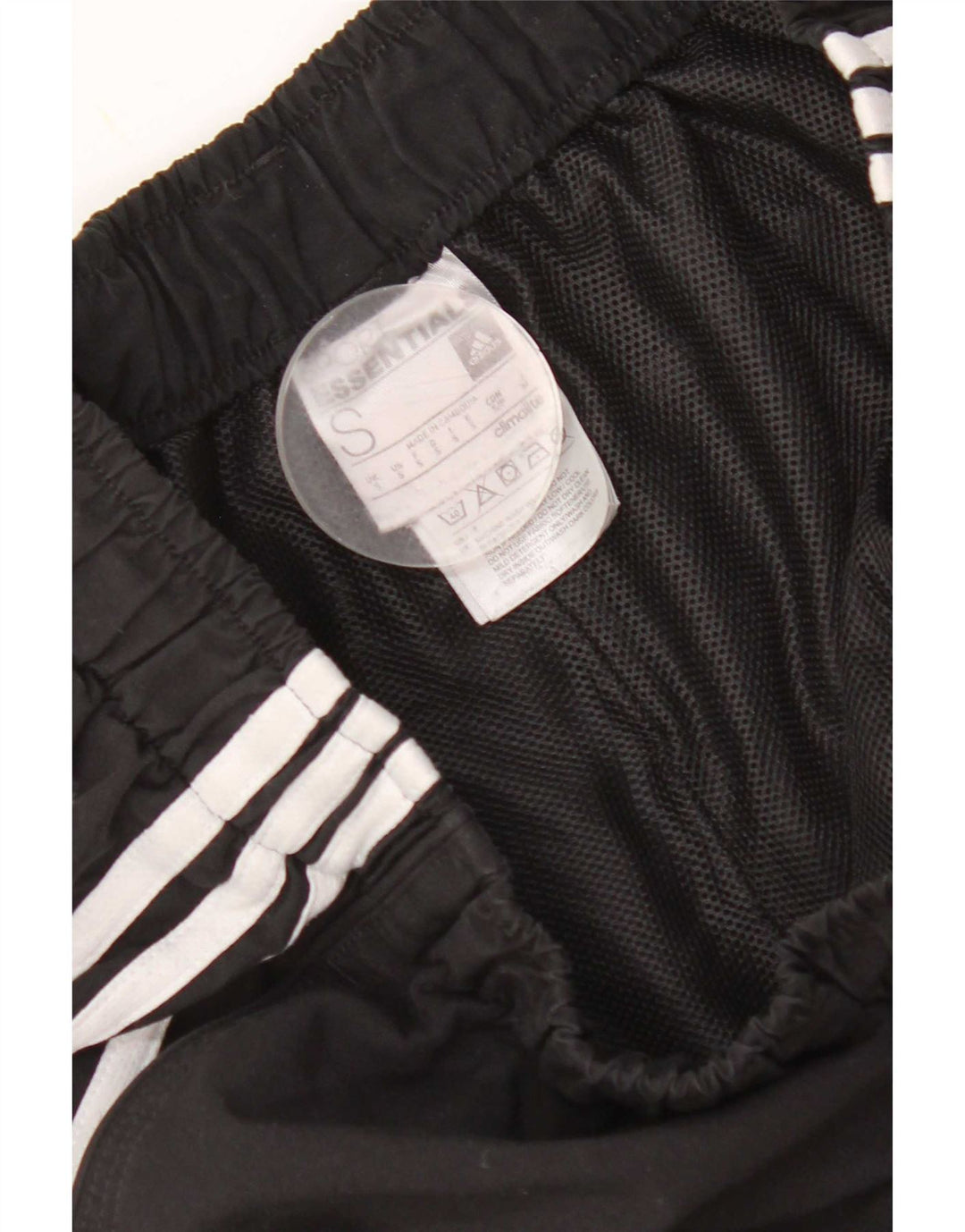 Pantaloncini sportivi Adidas Climalite da uomo piccoli in poliestere nero