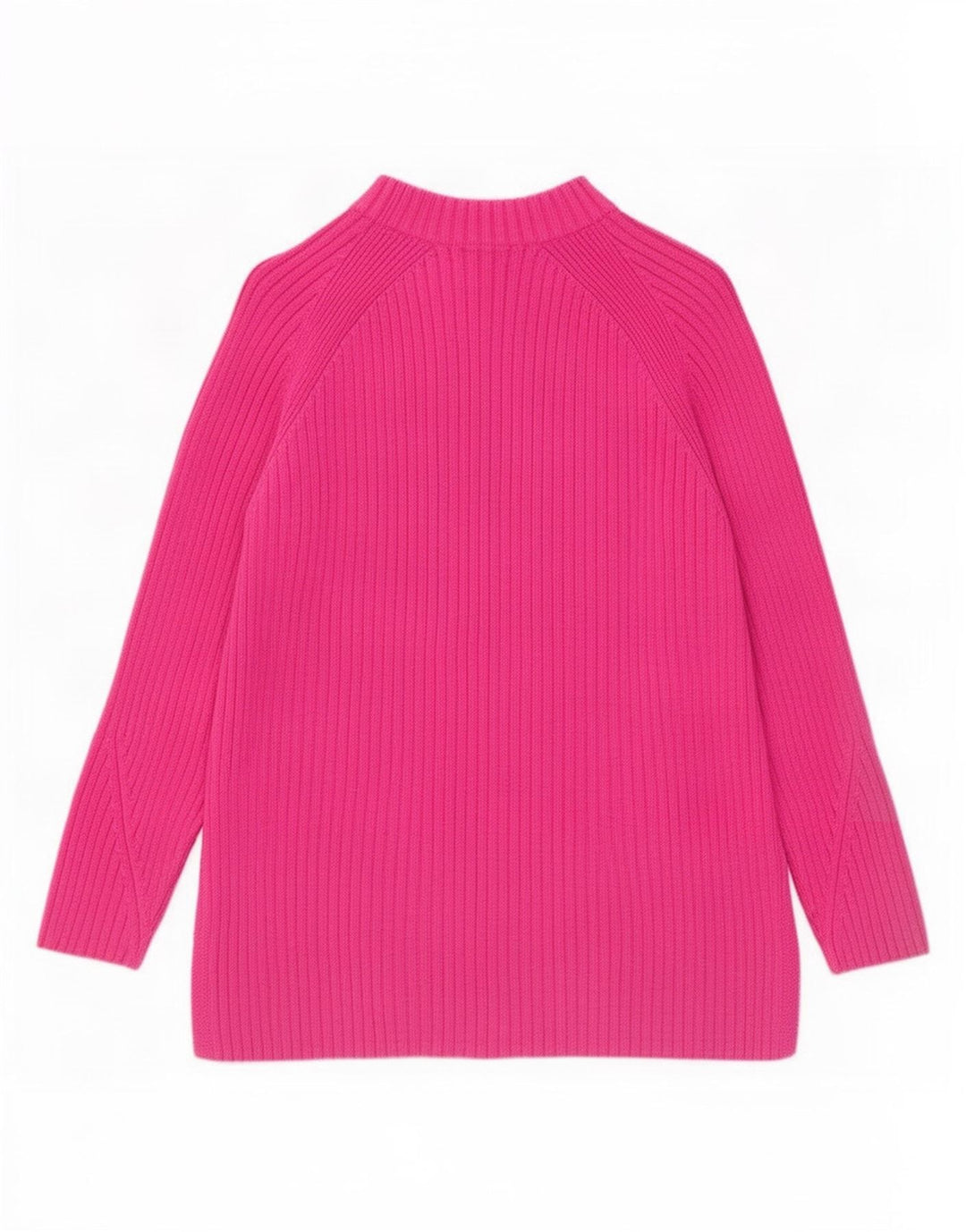 Maglione maglione a collo alto da donna Marks & Spencer UK 14 Cotone rosa medio