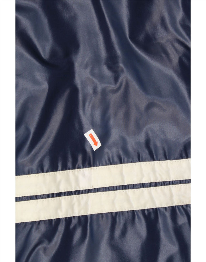 VINTAGE Mens Hooded Padded Coat IT 52 XL Navy Blue