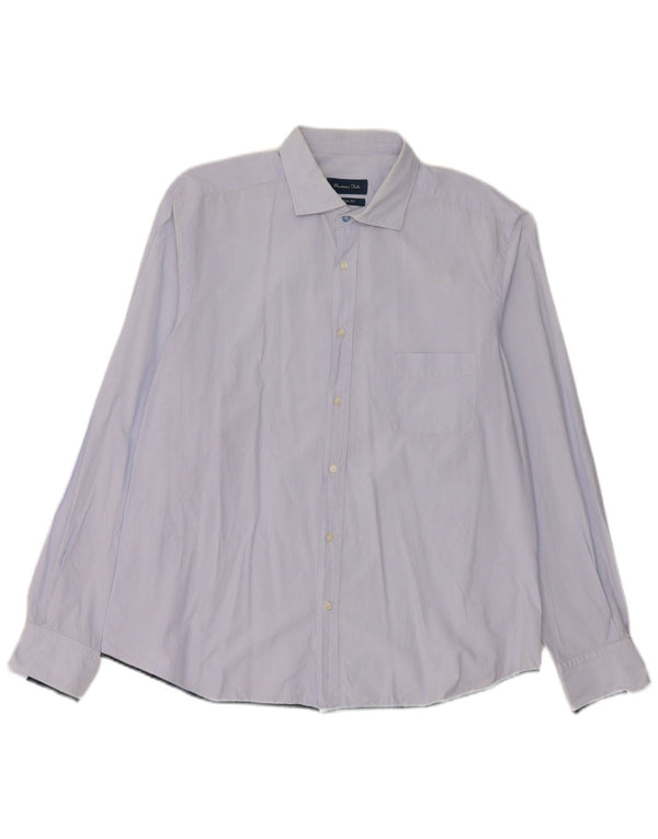 Camicia casual da uomo Massimo Dutti 2XL Gessato blu