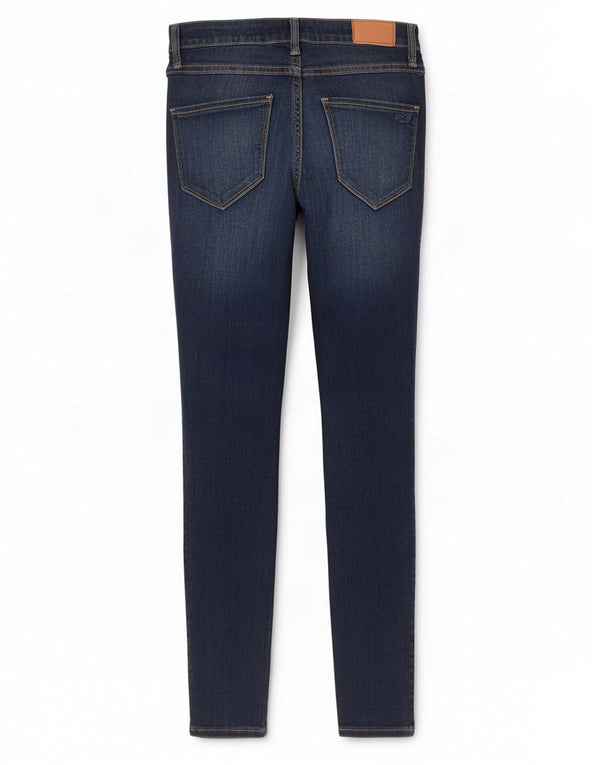 Jeans Jeggings Hollister da donna a vita alta US 3 Small W26 L26 Blu Navy