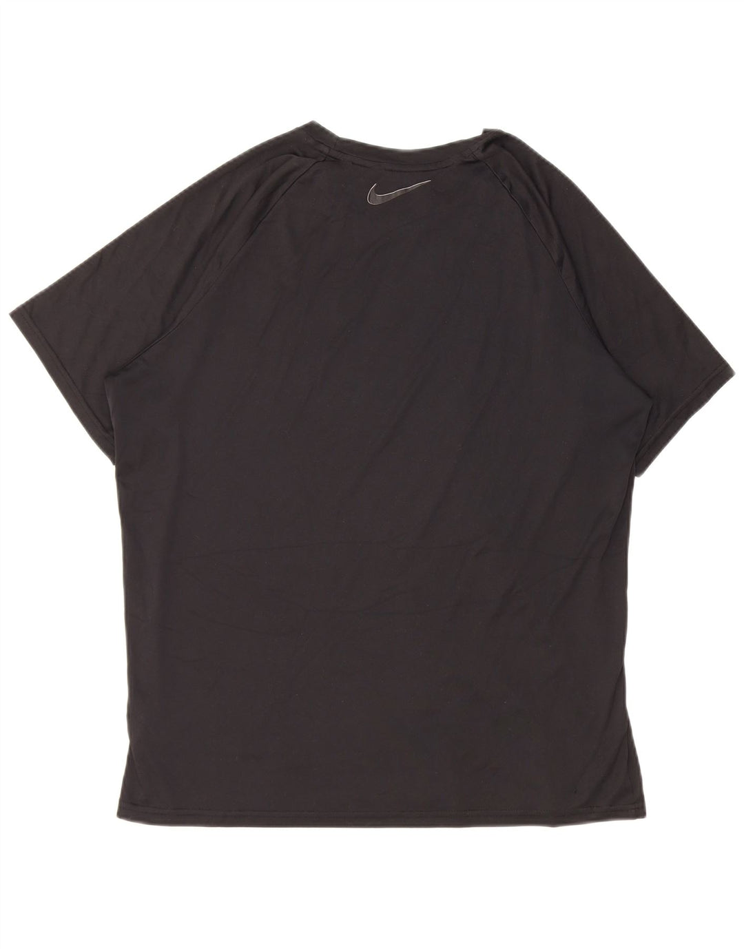 T-shirt grafica Nike Dri Fit da uomo, parte superiore in poliestere nero medio