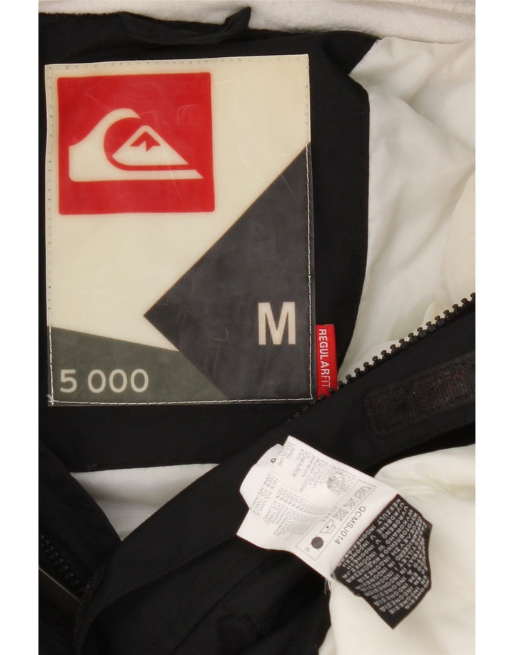 Giacca a vento con cappuccio da uomo Quiksilver UK 38 Medium Nero Poliammide