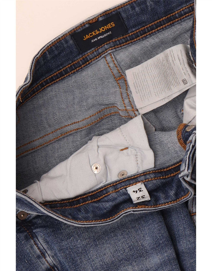 Jeans slim da uomo Jack & Jones W32 L34 cotone blu