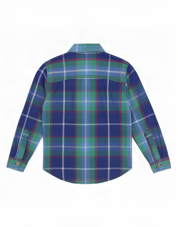 Camicia Joules per ragazzi 4-5 anni in cotone a quadri blu