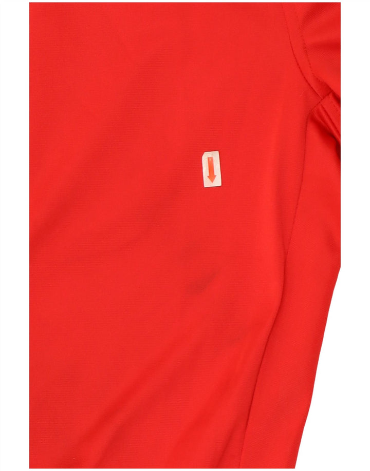 Pantaloni da tuta da uomo Diadora in poliestere color block rosso medio