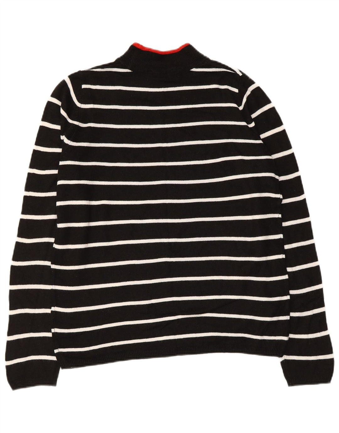 MARKS & SPENCER maglione maglione da donna con collo alto UK 10 piccolo nero