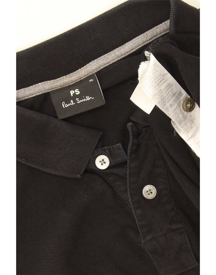 Polo da uomo Paul Smith XL in cotone nero