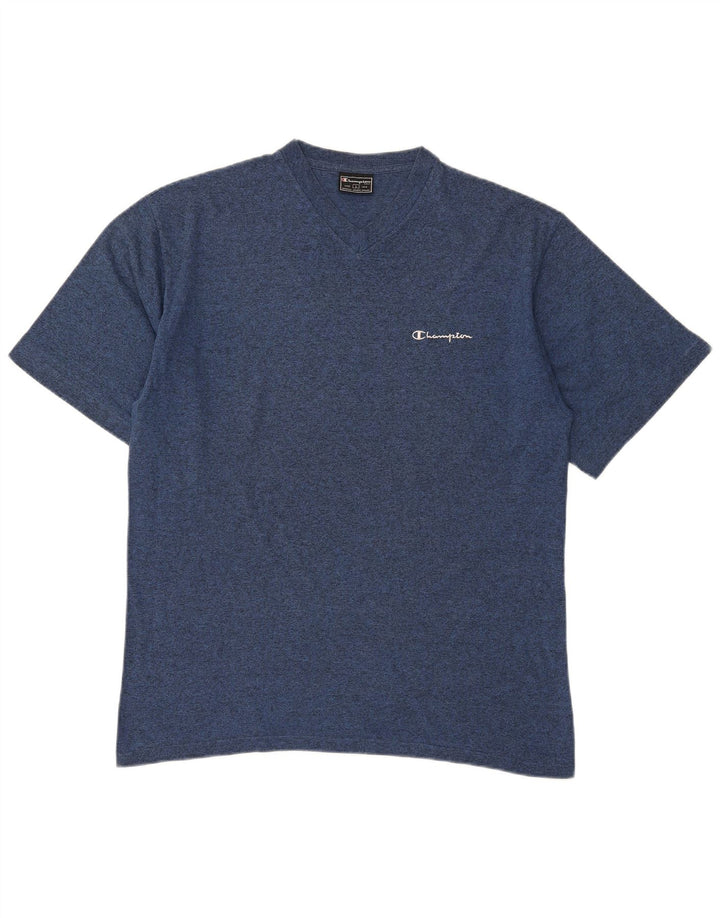 T-shirt da uomo Champion Top grande blu screziato