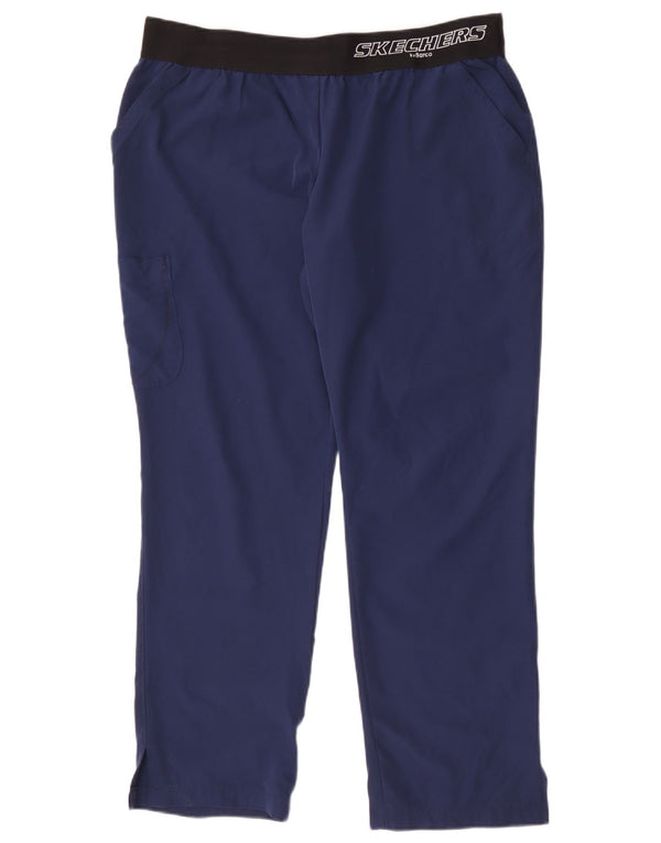 Pantaloni cargo grafici da uomo Skechers XL W36 L30 Blu navy Colourblock