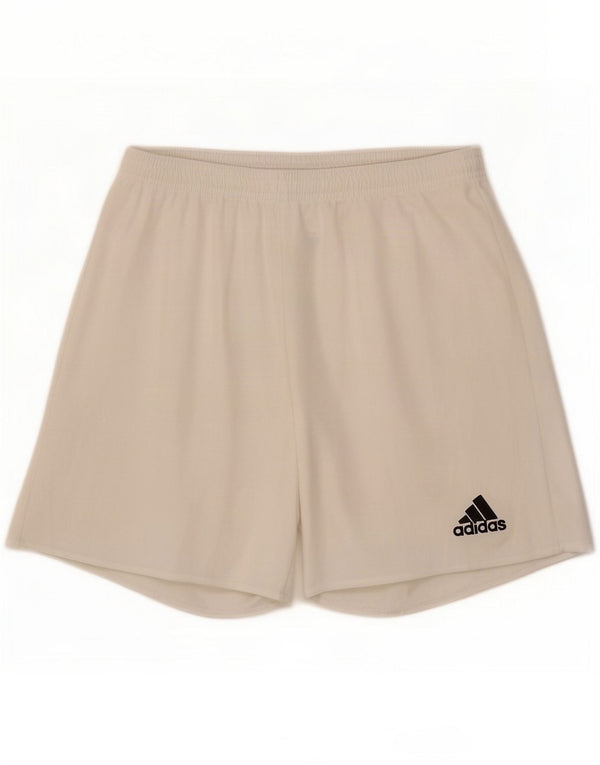Adidas Pantaloncini sportivi Climalite da uomo piccoli bianchi in poliestere