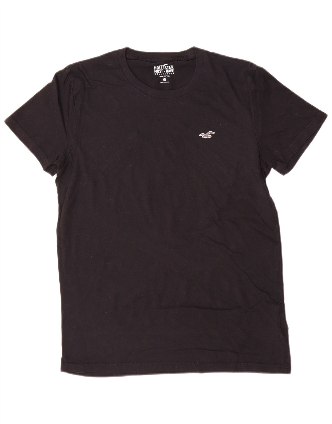 T-shirt da uomo HOLLISTER Top piccola in cotone nero