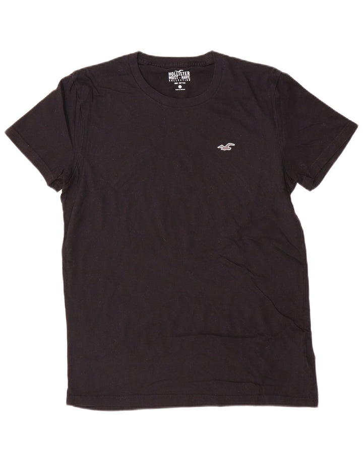 T-shirt da uomo HOLLISTER Top piccola in cotone nero