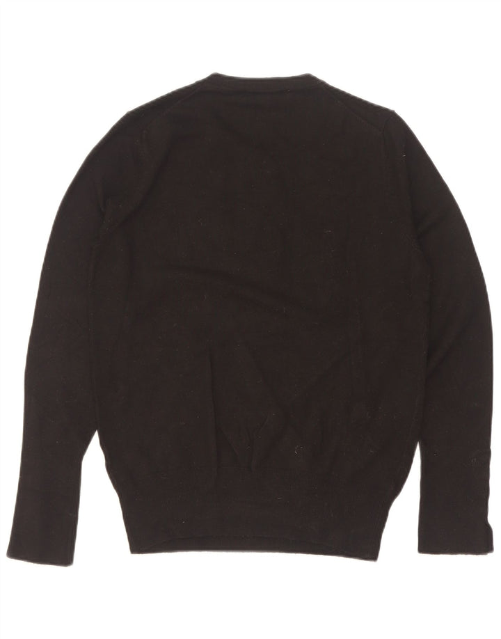 Maglione maglione girocollo da donna Zara UK 12 medio nero