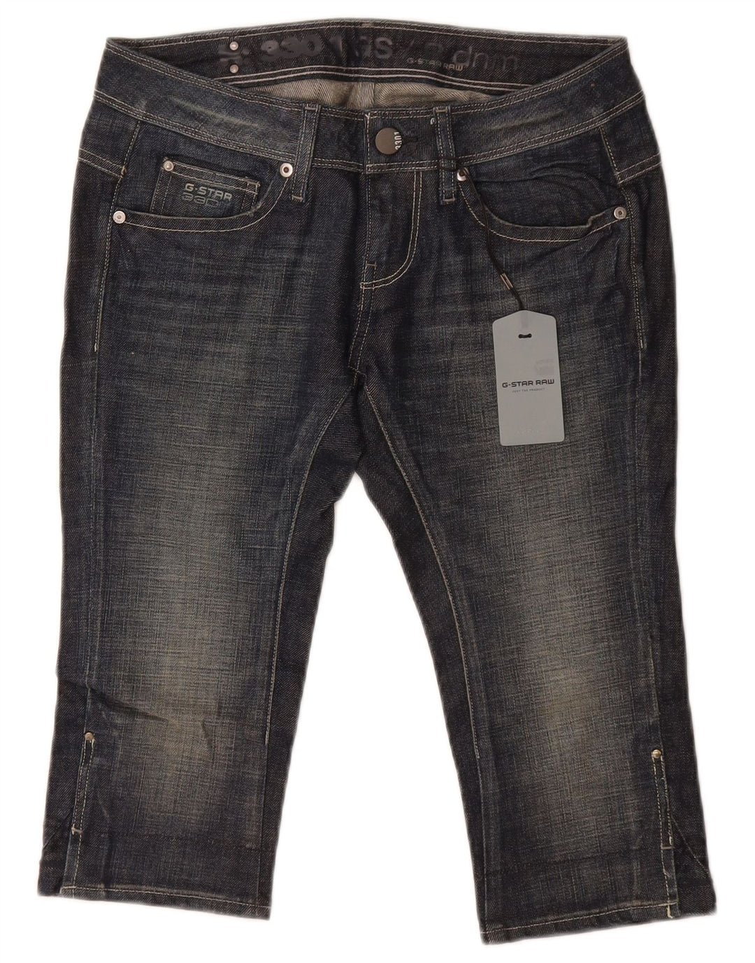 Jeans Capri da donna G-Star W28 L17 cotone blu