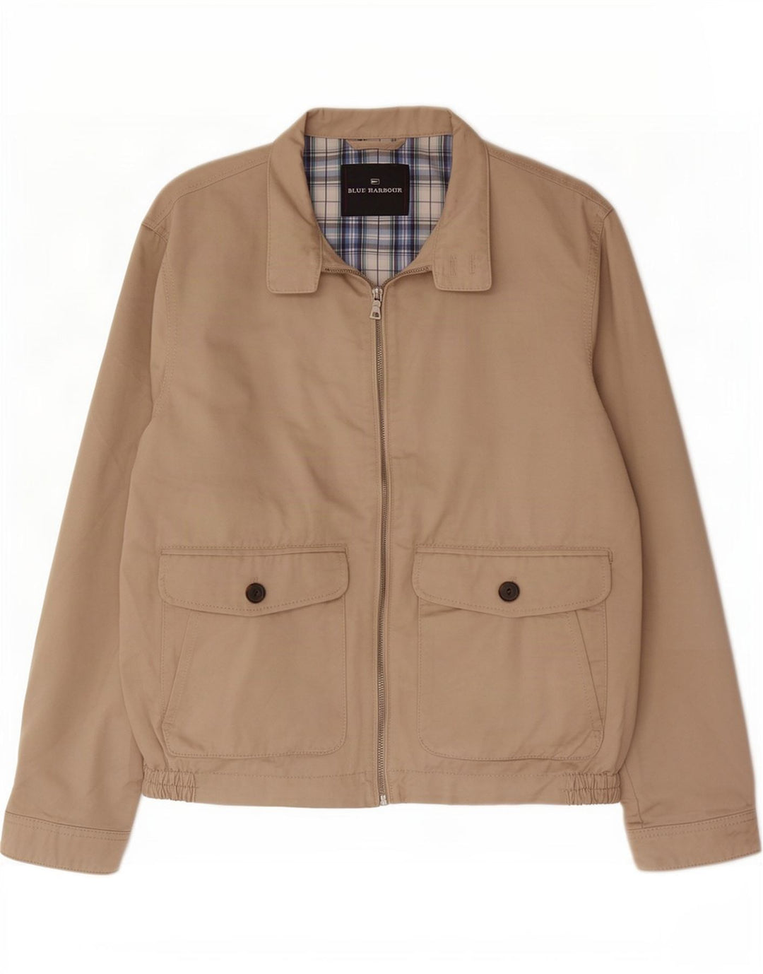 Giubbotto bomber Harbour blu da uomo Marks & Spencer UK 38 Cotone beige medio