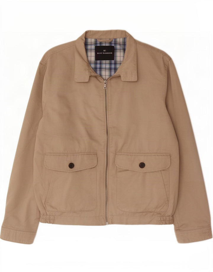 Giubbotto bomber Harbour blu da uomo Marks & Spencer UK 38 Cotone beige medio