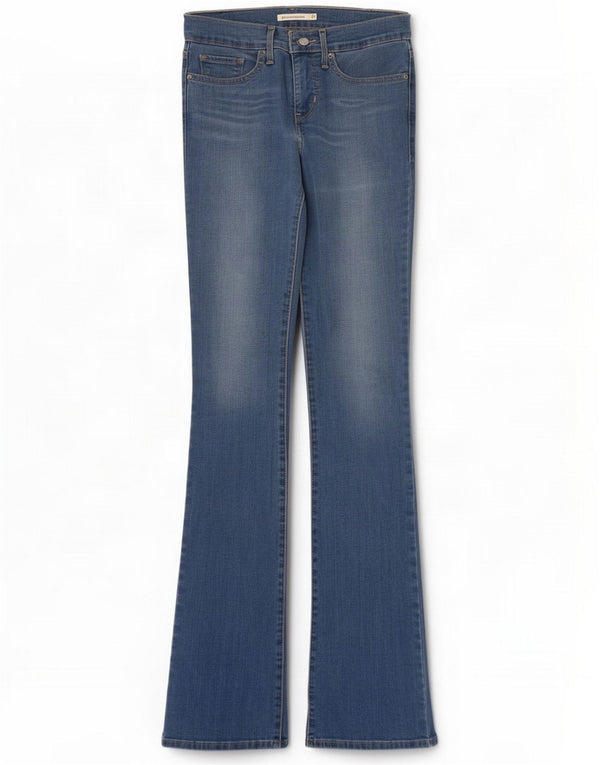 Levi's Womens 315 Shaping Bootcut Jeans W27 L36 Blue Cotton