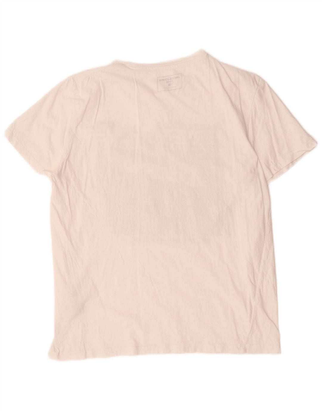 Jack & Jones T-shirt grafica da uomo grande in cotone bianco