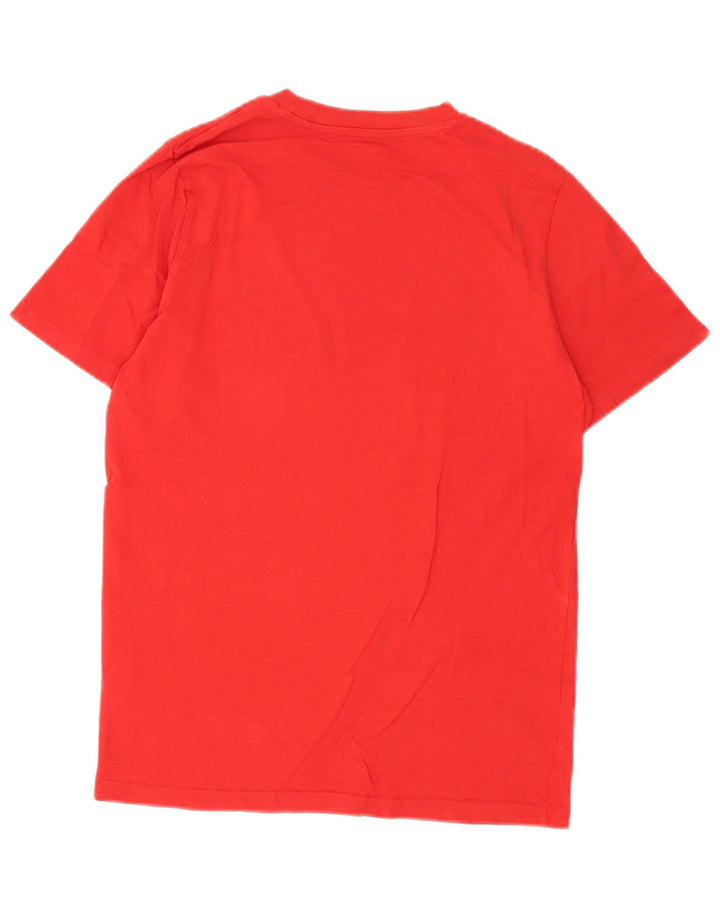 T-shirt grafica da uomo Puma Top Small in cotone rosso