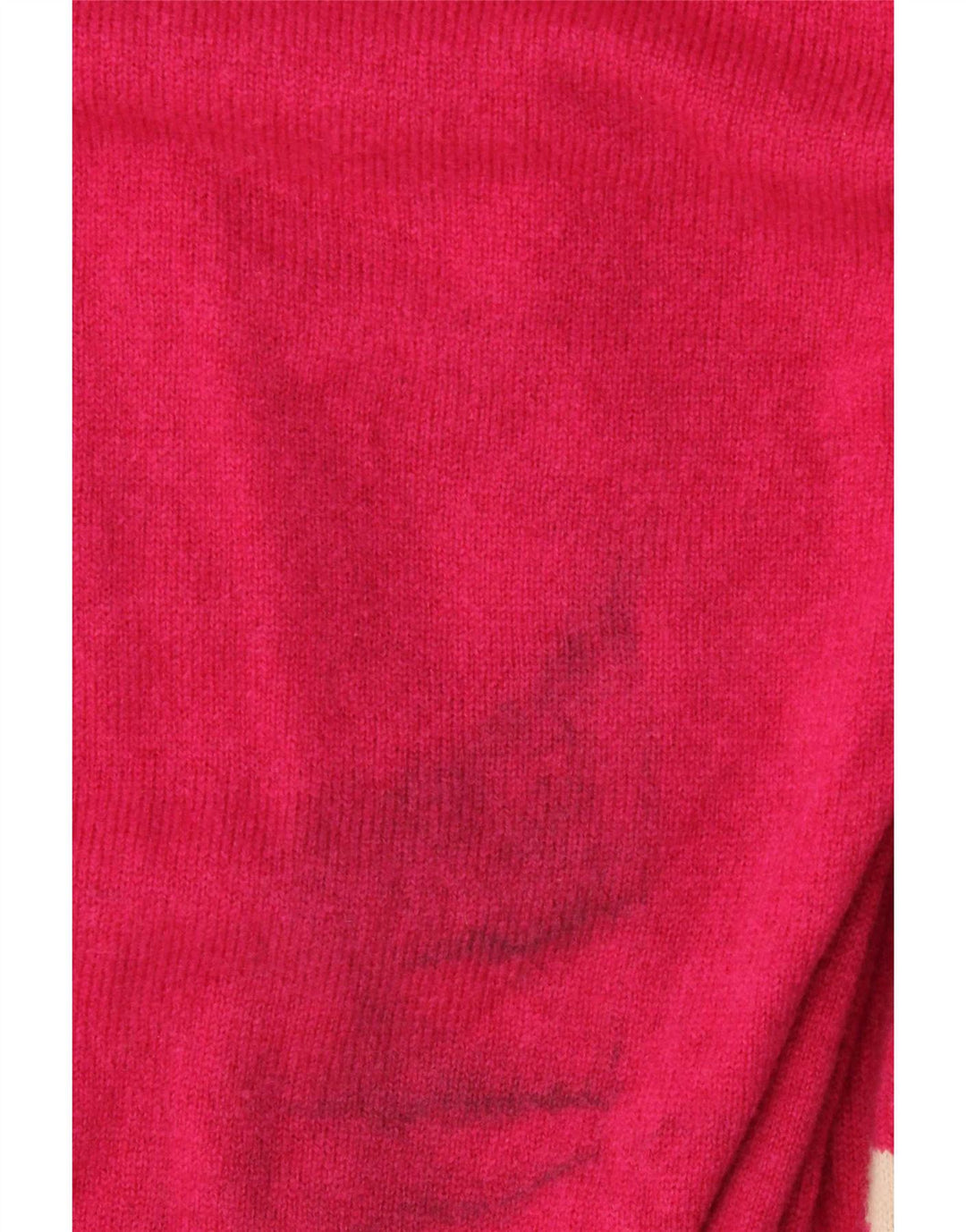 Pringle Maglione da uomo con scollo a V in lana geometrica rosa medio