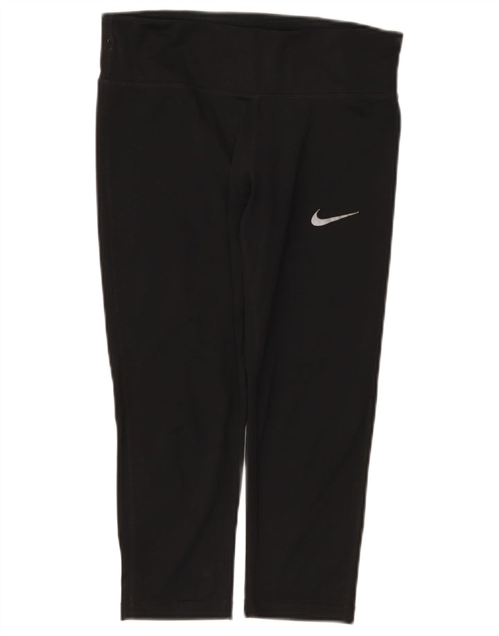 Leggings Nike Dri Fit Capri da donna UK 8 piccoli neri
