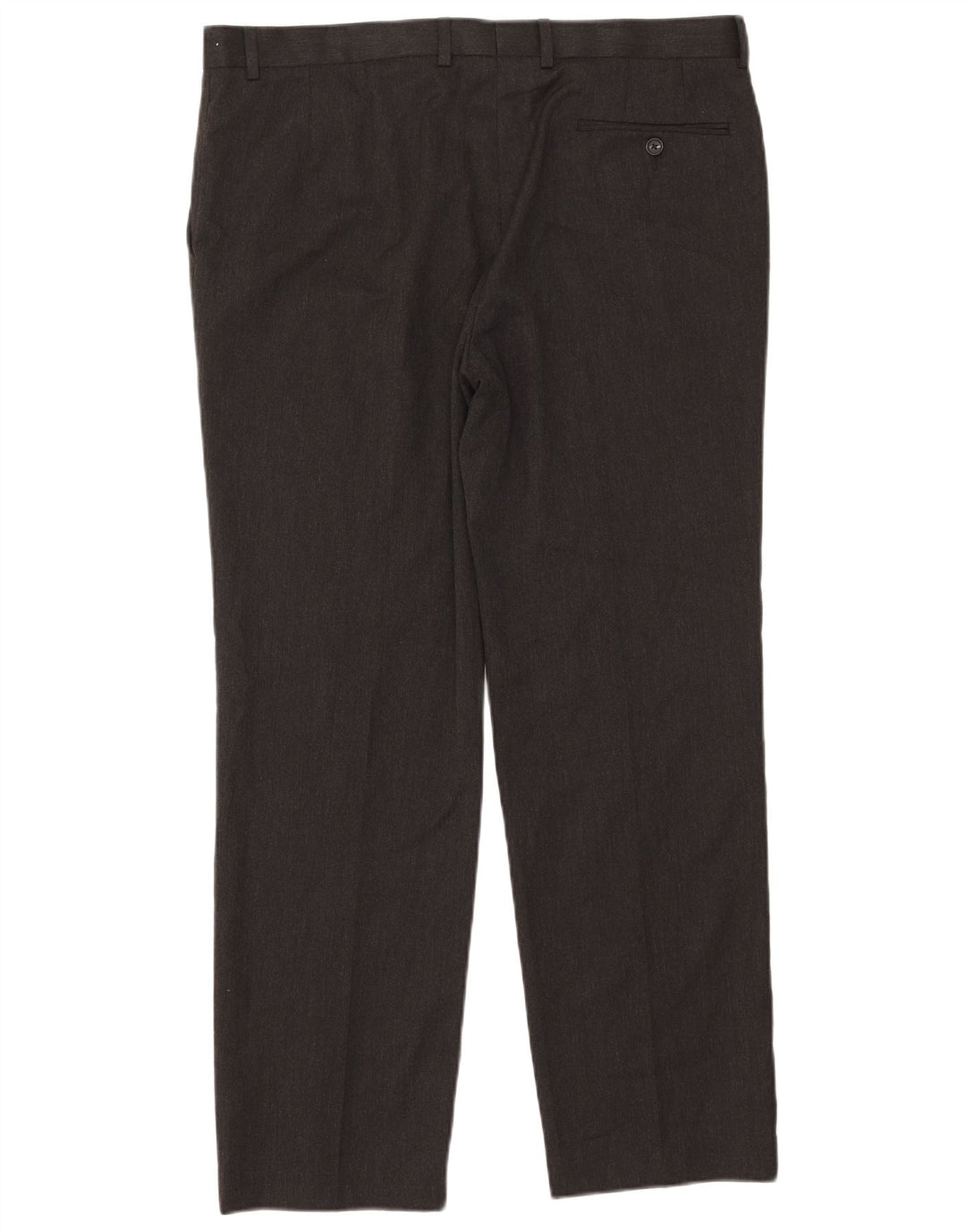 Pantaloni da abito vestibilità regolare da uomo Marks & Spencer W38 L31 poliestere grigio