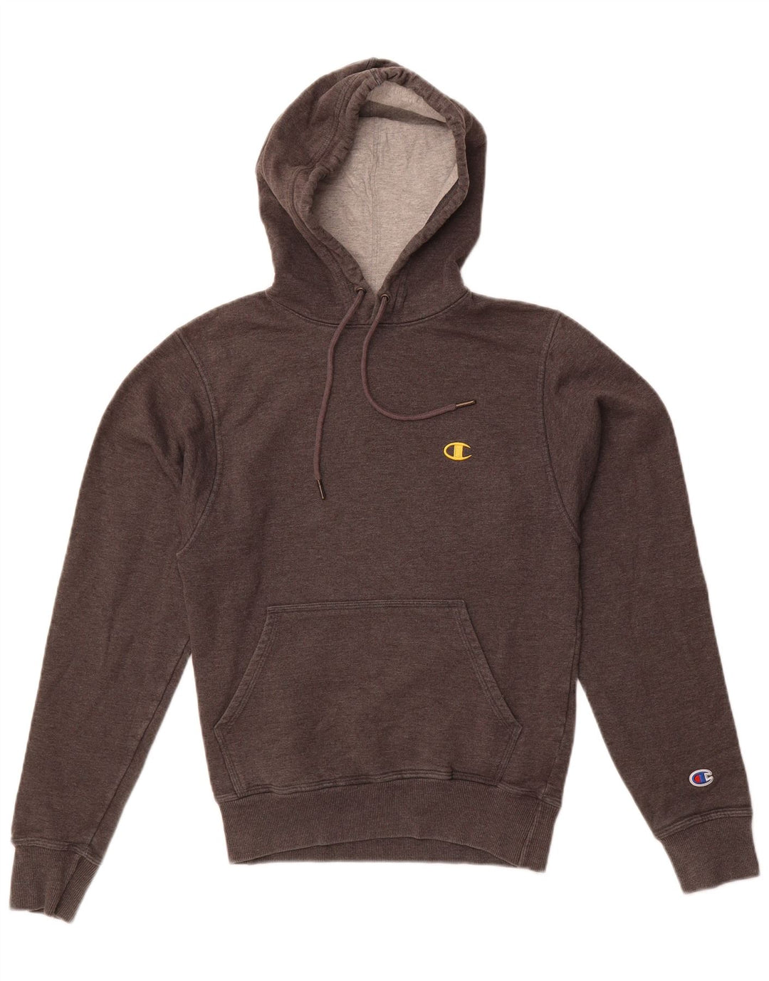 Felpa con cappuccio da uomo CHAMPION XS in cotone grigio