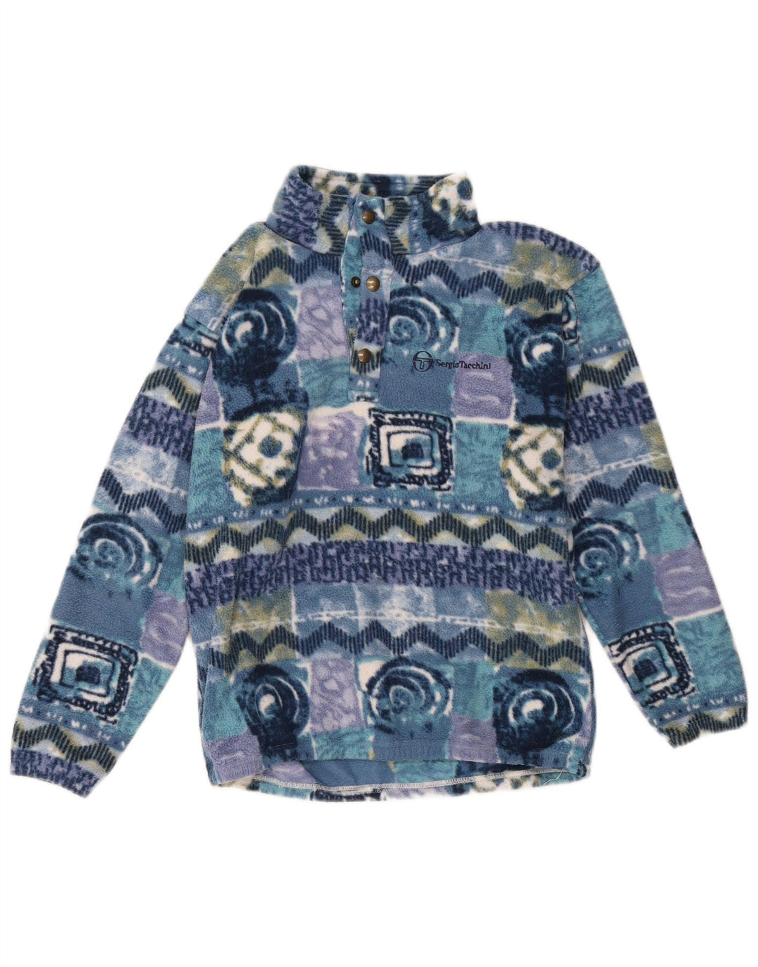 Maglia in Pile da Bambino Sergio Tacchini 10-11 Anni Multicolore Retro