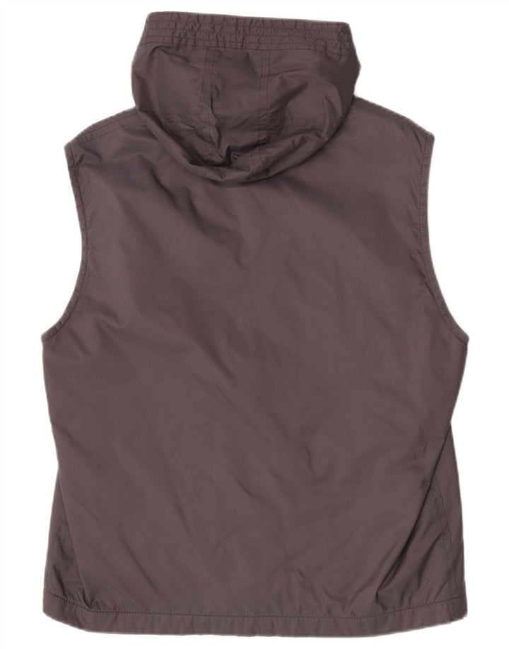 Gilet con cappuccio da uomo Hugo Boss EU 52 XL grigio poliammide