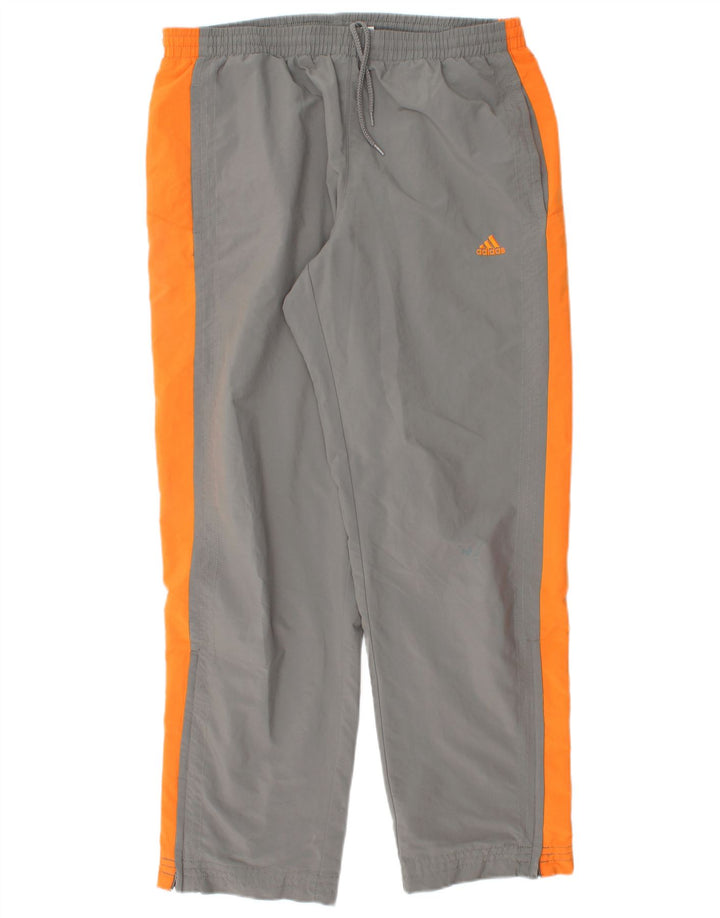 Pantaloni da tuta da uomo ADIDAS UK 40/42 Poliestere color block grigio medio