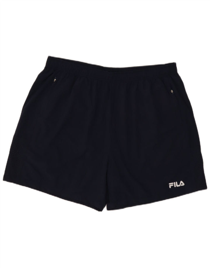 Pantaloncini sportivi da uomo Fila 4XL poliestere blu navy