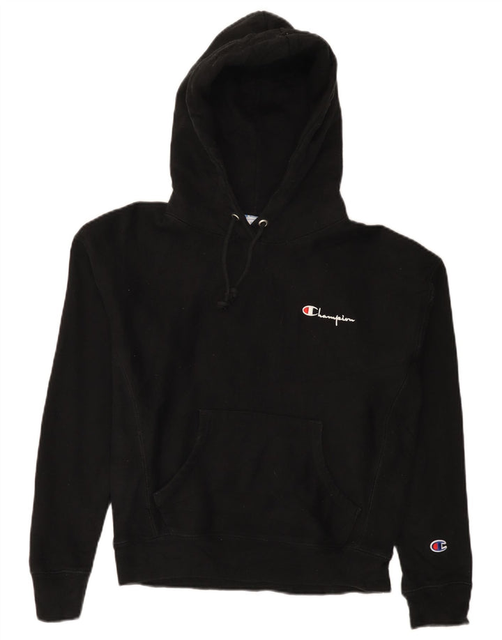 Maglione con cappuccio oversize con trama inversa da donna CHAMPION UK 10 piccolo nero