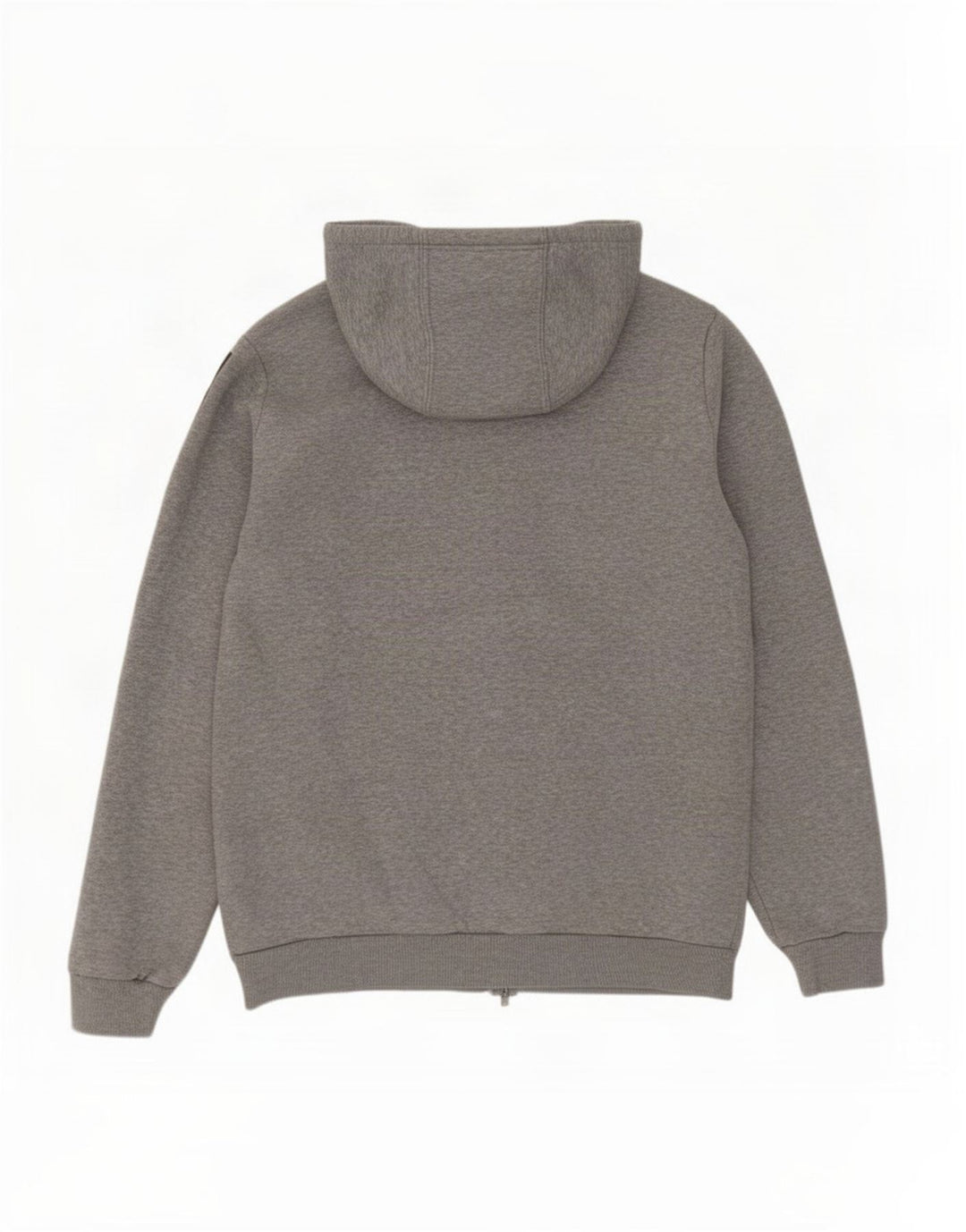 Maglione con cappuccio e zip Adidas da uomo in cotone grigio medio