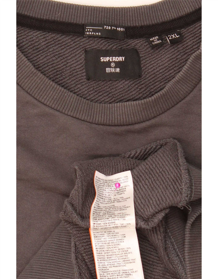 Felpa da uomo Superdry Maglione 2XL Grigio