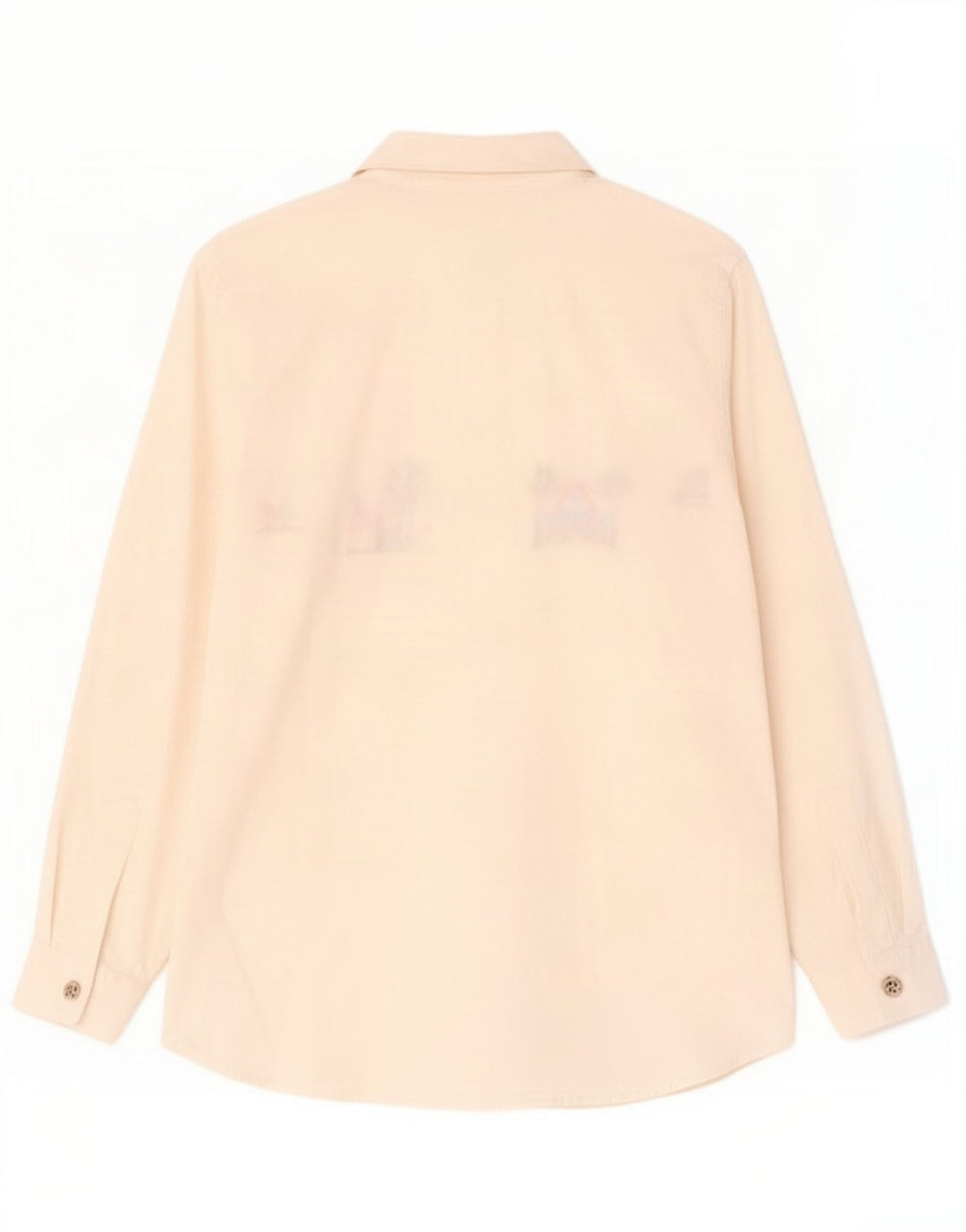Camicia grafica da donna vintage UK 14 medio bianco sporco