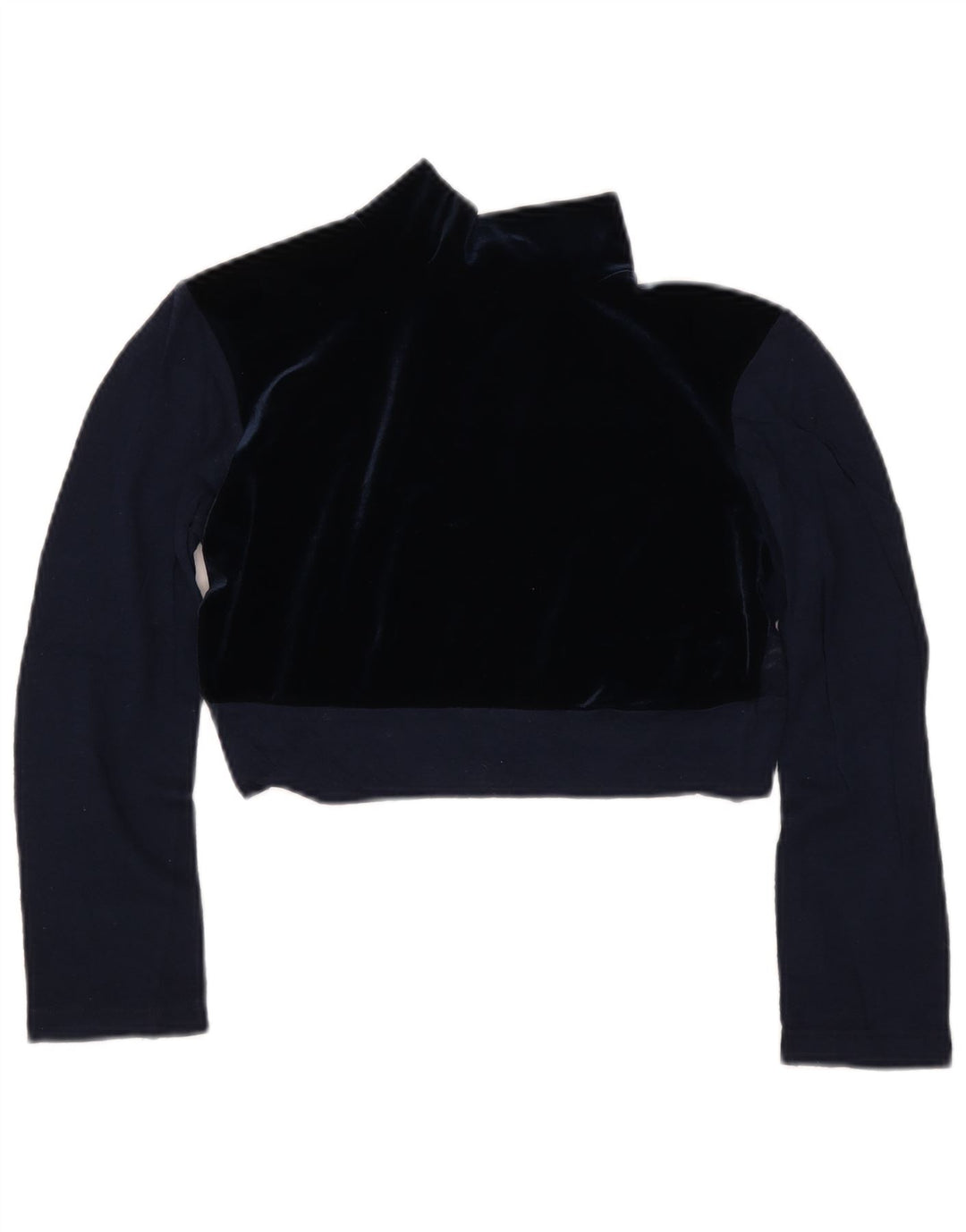 Camicetta trasparente da donna vintage Top IT 44 Lana blu navy medio