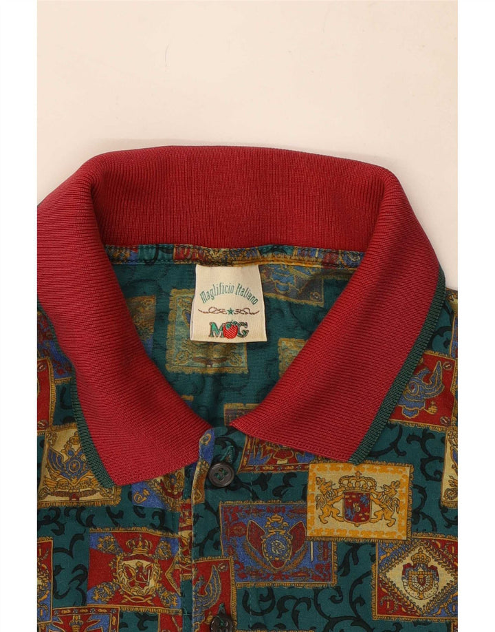 Polo da uomo Mango grande geometrica multicolore