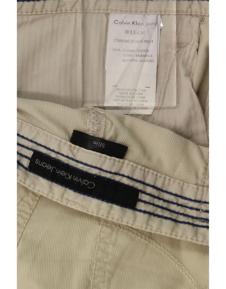 Mens Straight Casual Trousers W33 L29 Vintage Calvin Klein and Second-Hand Calvin Klein from Messina Hembry 